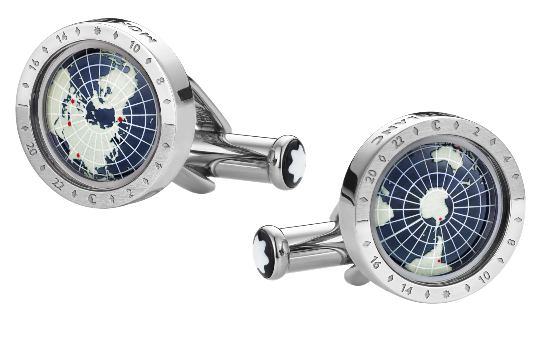 1858 Geosphere Cufflinks Blue