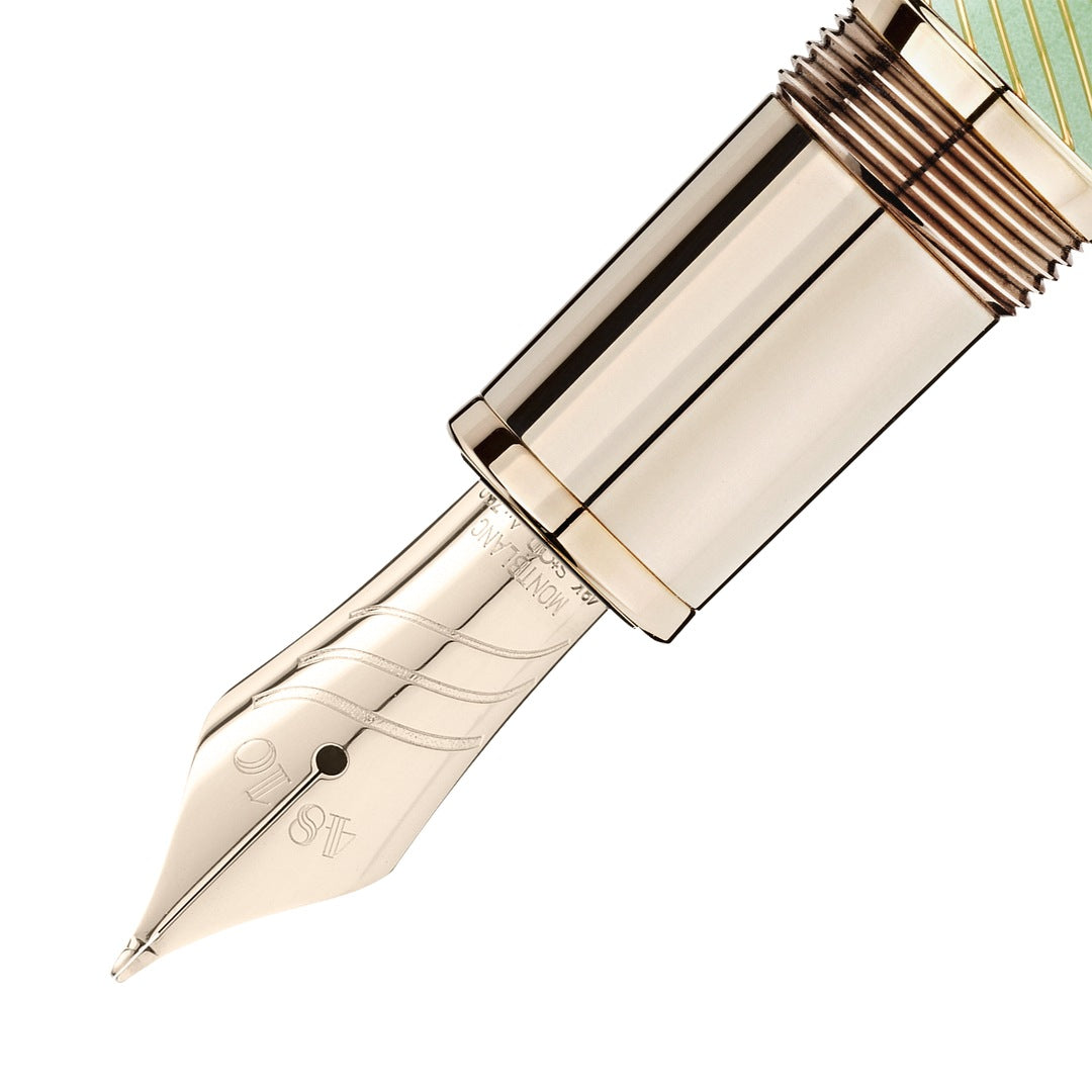 Meisterstück Calligraphy Solitaire Celadon Dégradé Fountain Pen Curved Nib