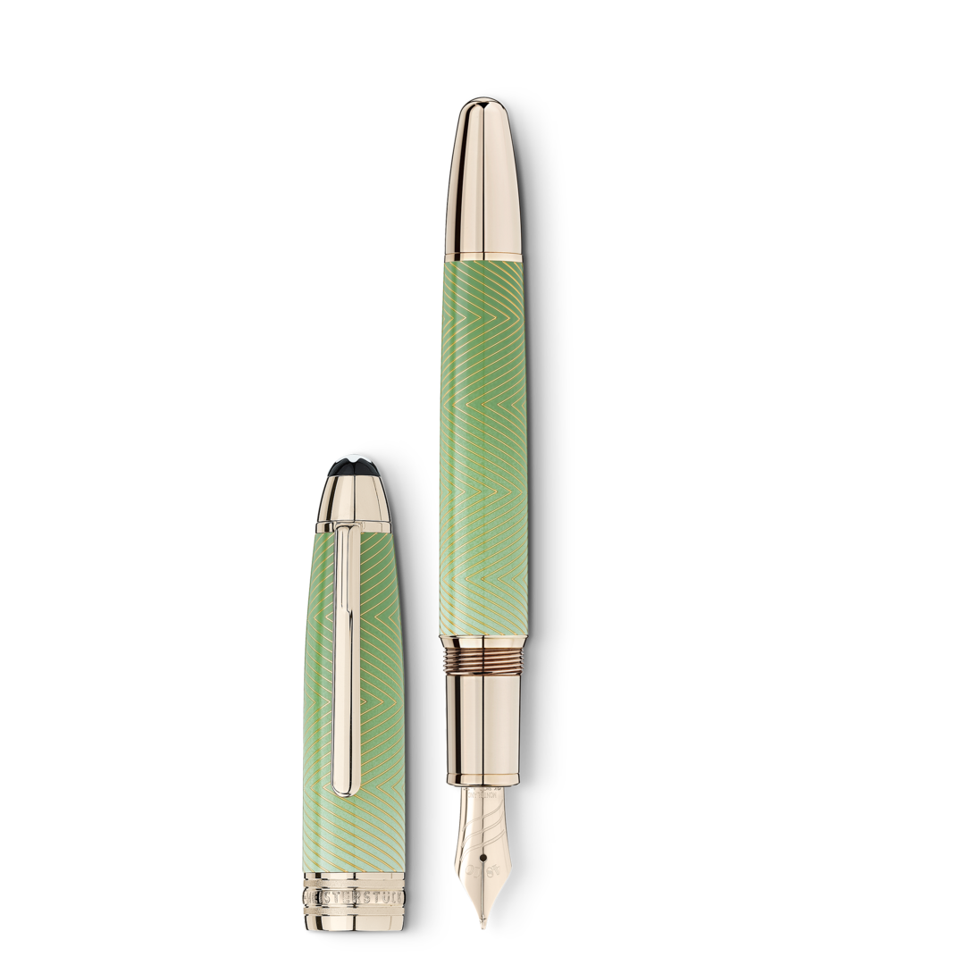 Meisterstück Calligraphy Solitaire Celadon Dégradé Fountain Pen Curved Nib