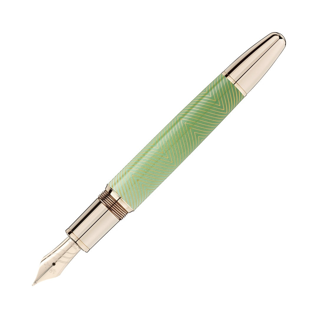 Meisterstück Calligraphy Solitaire Celadon Dégradé Fountain Pen Curved Nib
