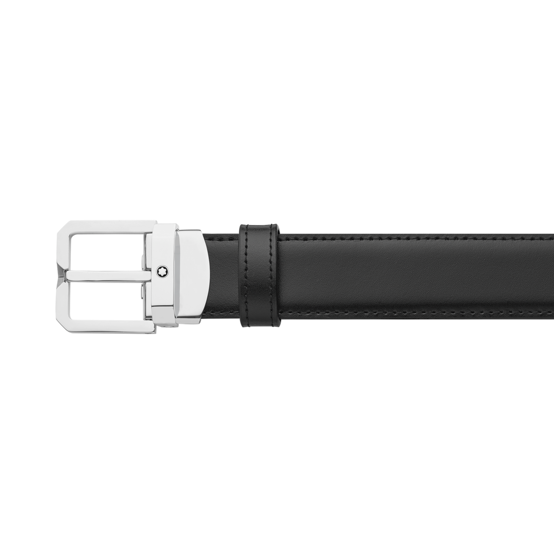 Ceinture réversible en cuir noir/marron 30 mm