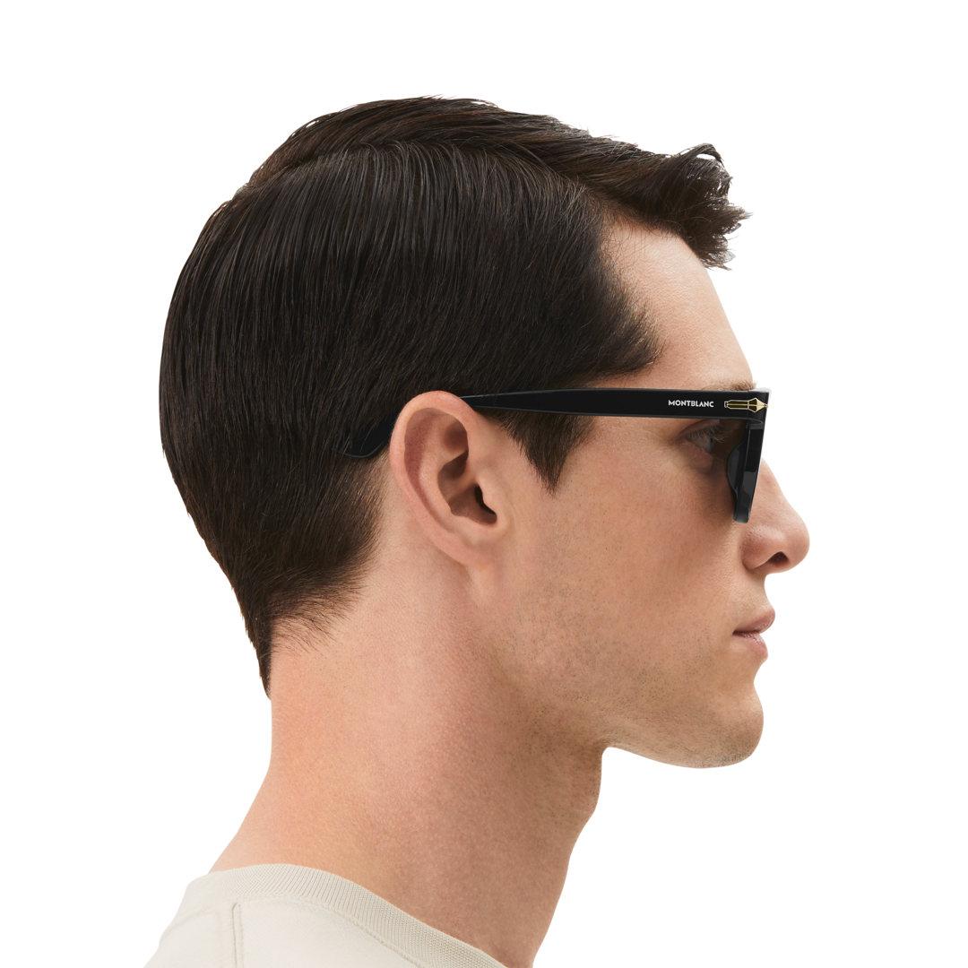 Squared Sunglasses with Black Coloured Acetate Frame (M)