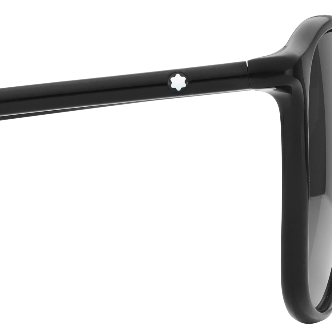 Squared Sunglasses with Black-Colored Acetate Frame