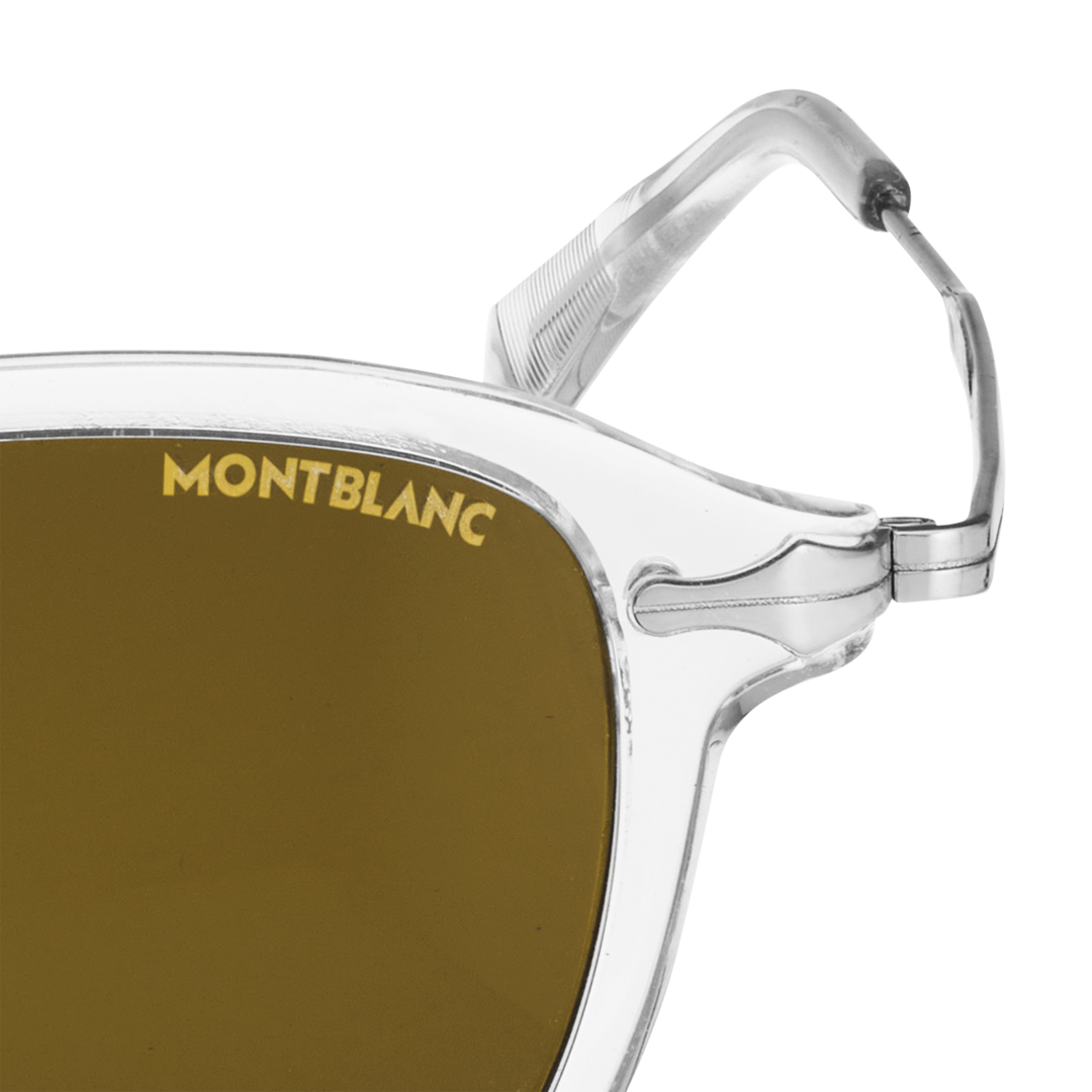 Lunettes de soleil rondes avec monture injectée de couleur grise