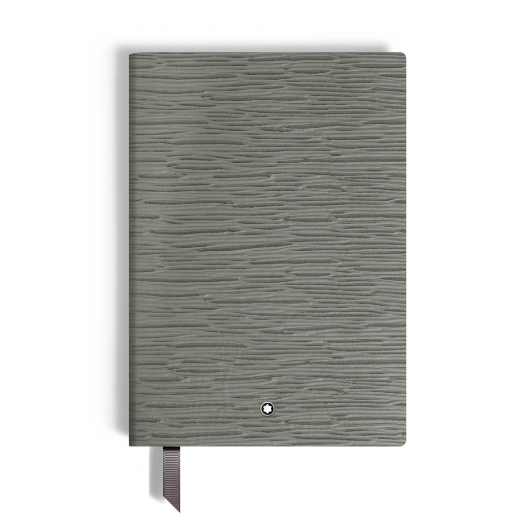 Notebook Medium, Soft Leather, Medium Grey - Lined Pages