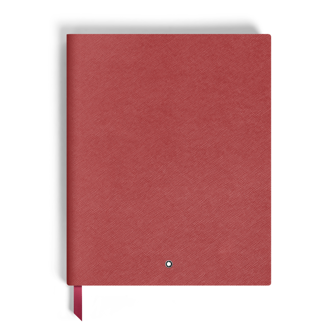 Notebook Large, Saffiano Leather, Red - Lined Pages