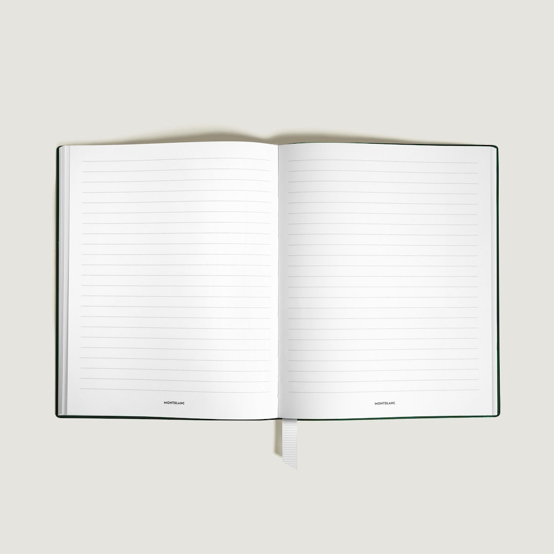 Notebook Large, Saffiano Leather, British Green - Line