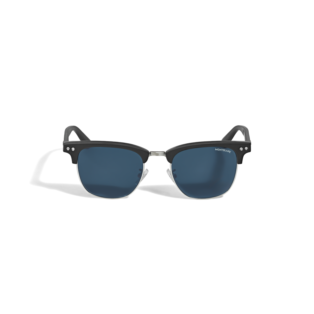 Squared Sunglasses with Black Coloured Acetate Frame