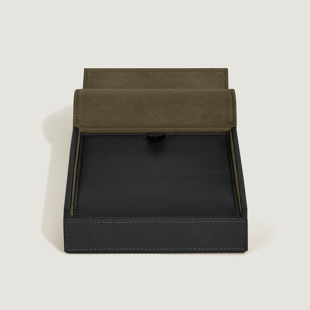 Travel Box for 4 Writing Instruments in Grain Leather
