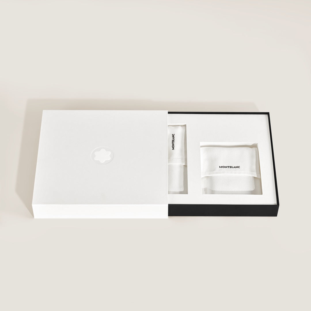 Set with PIX Black Ballpoint Pen & Card Holder 6cc in Meisterstück Leather