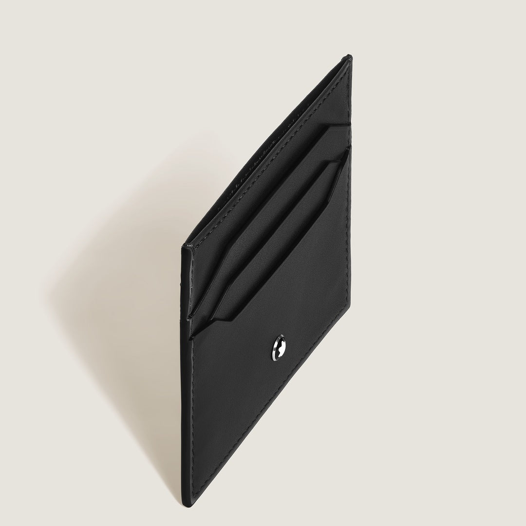Set with PIX Black Ballpoint Pen & Card Holder 6cc in Meisterstück Leather