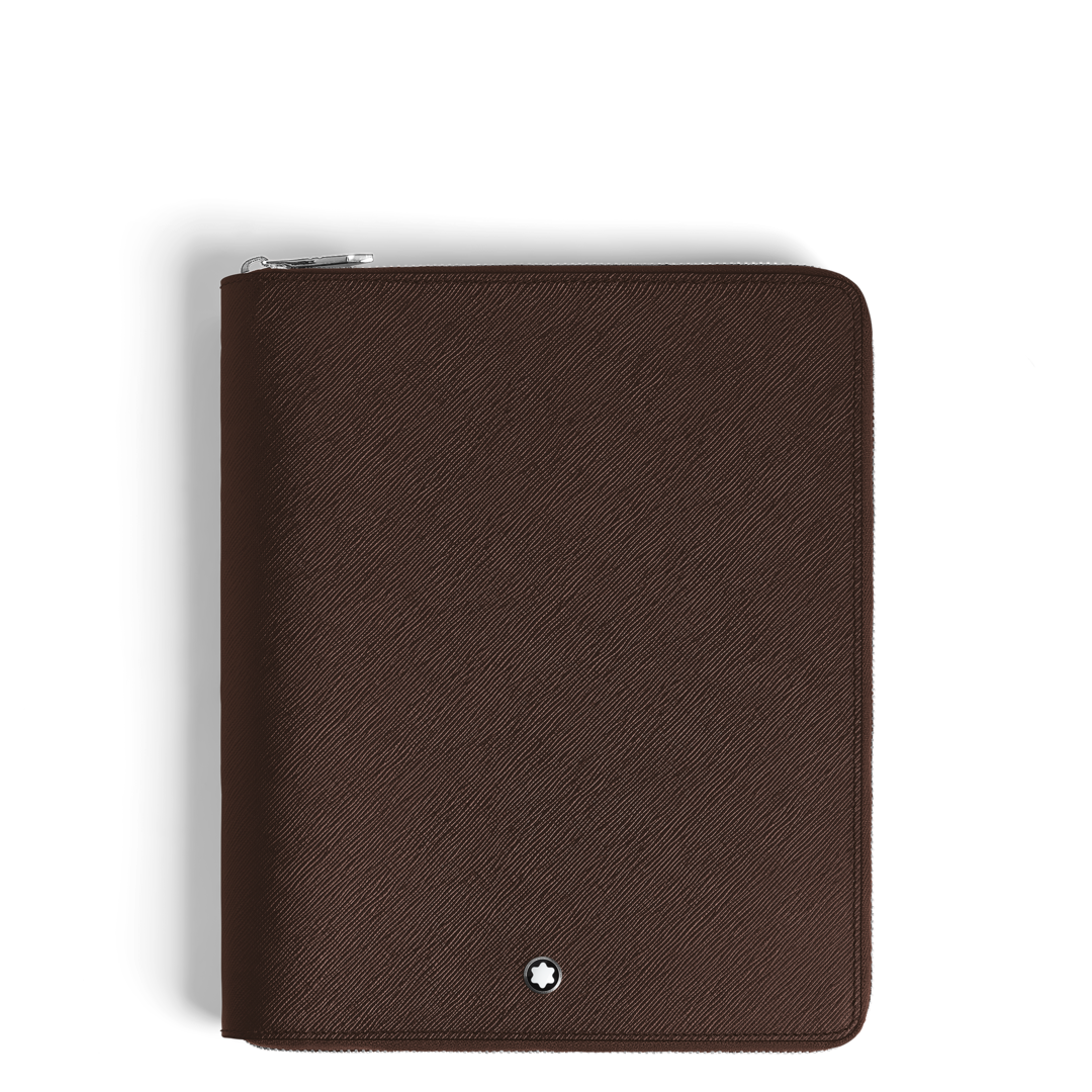Medium Notebook Holder with zip in Sartorial Leather