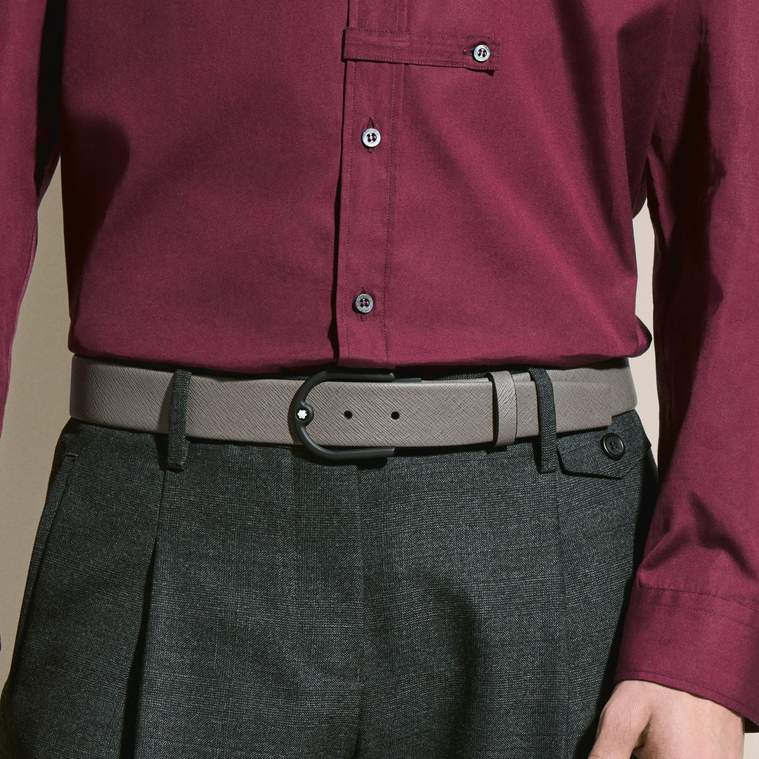 Horseshoe Buckle Medium Rey 35mm Leather Belt