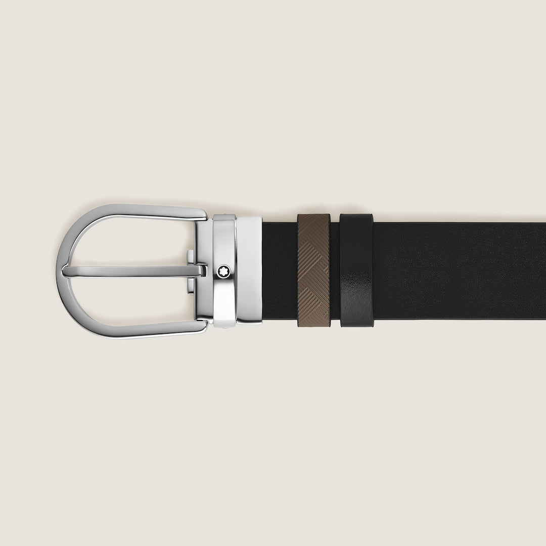 Horseshoe 35 mm Reversible Belt in Extreme Leather