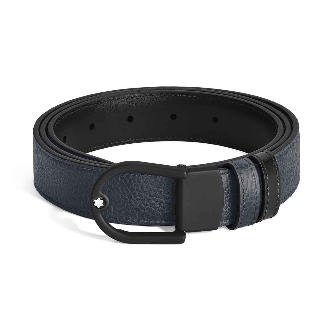 Horseshoe 30 mm Reversible Belt in Grain Leather
