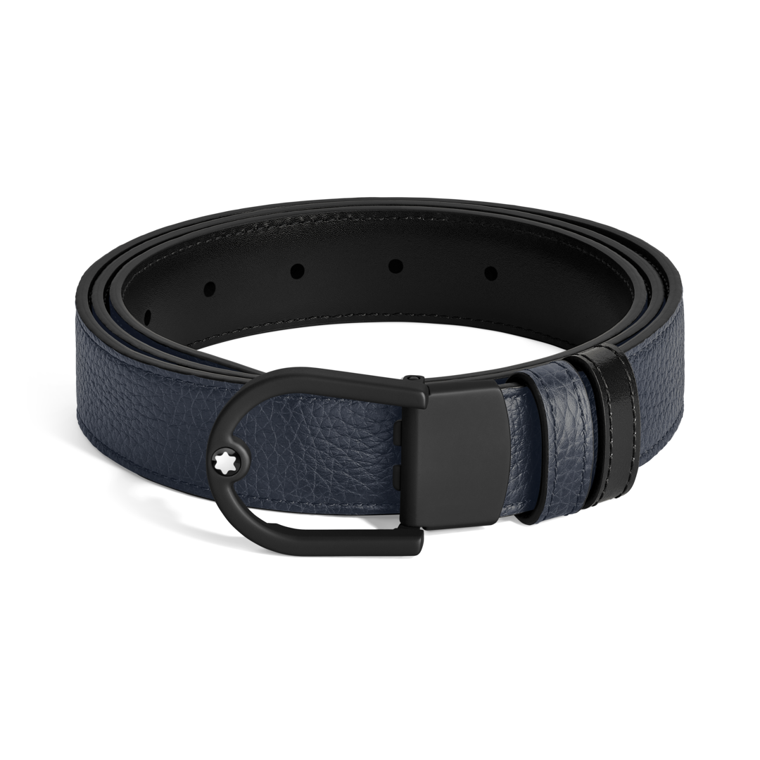 Horseshoe 30 mm Reversible Belt in Grain Leather