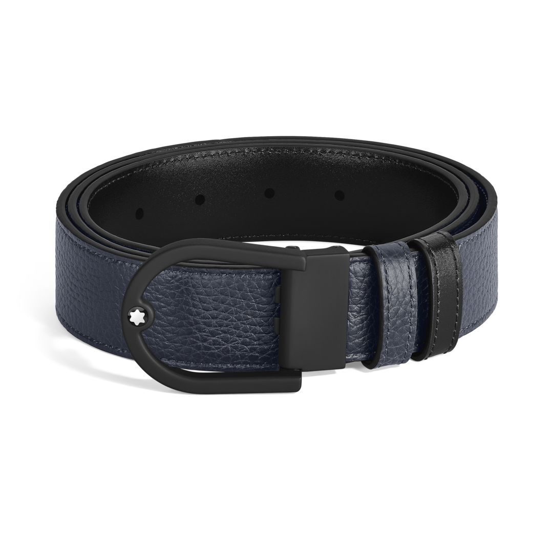 Horseshoe 35 mm Reversible Belt in Grain Leather