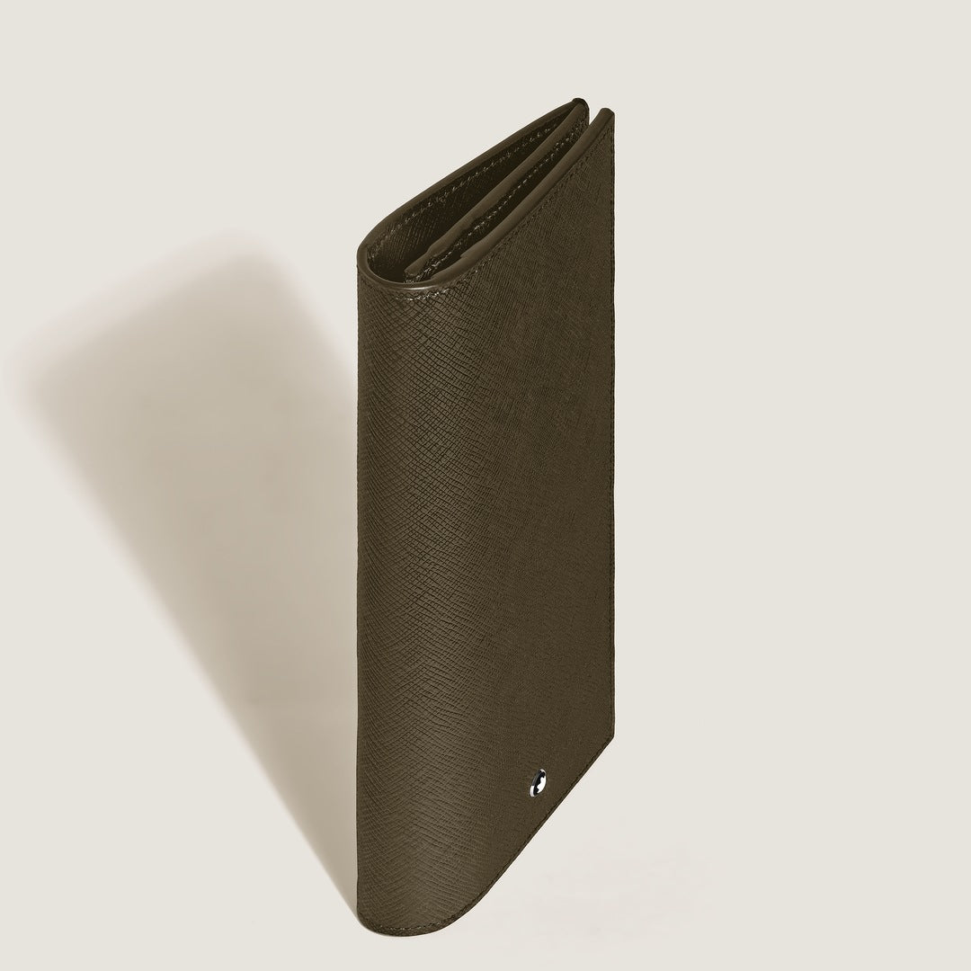 Long Wallet 14cc with Zip in Sartorial Leather