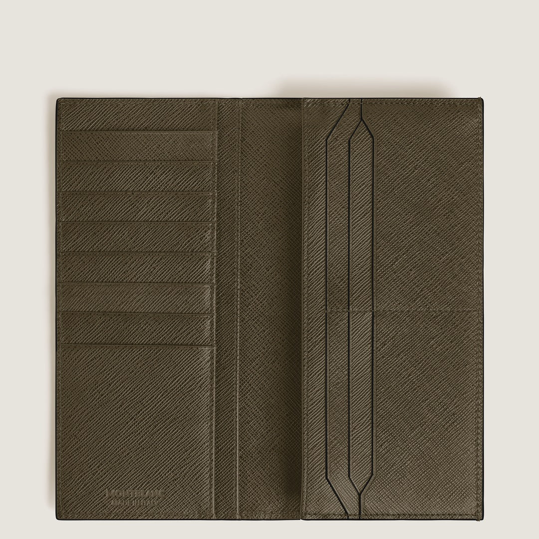 Long Wallet 14cc with Zip in Sartorial Leather