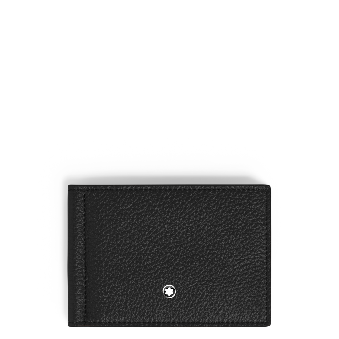 Wallet 6cc with Money Clip in Grain Leather