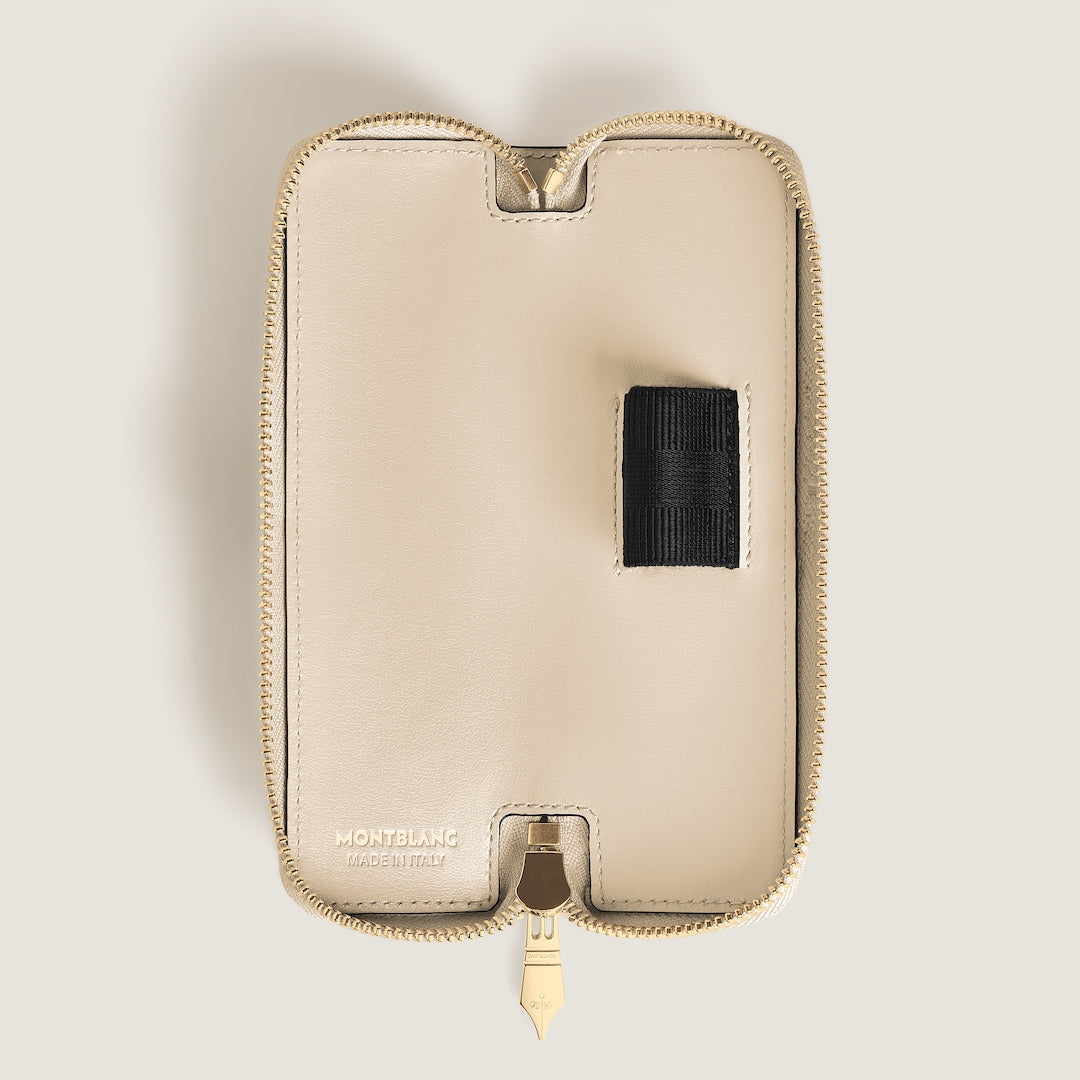 Étui 1 stylo avec fermeture éclair en cuir Meisterstück