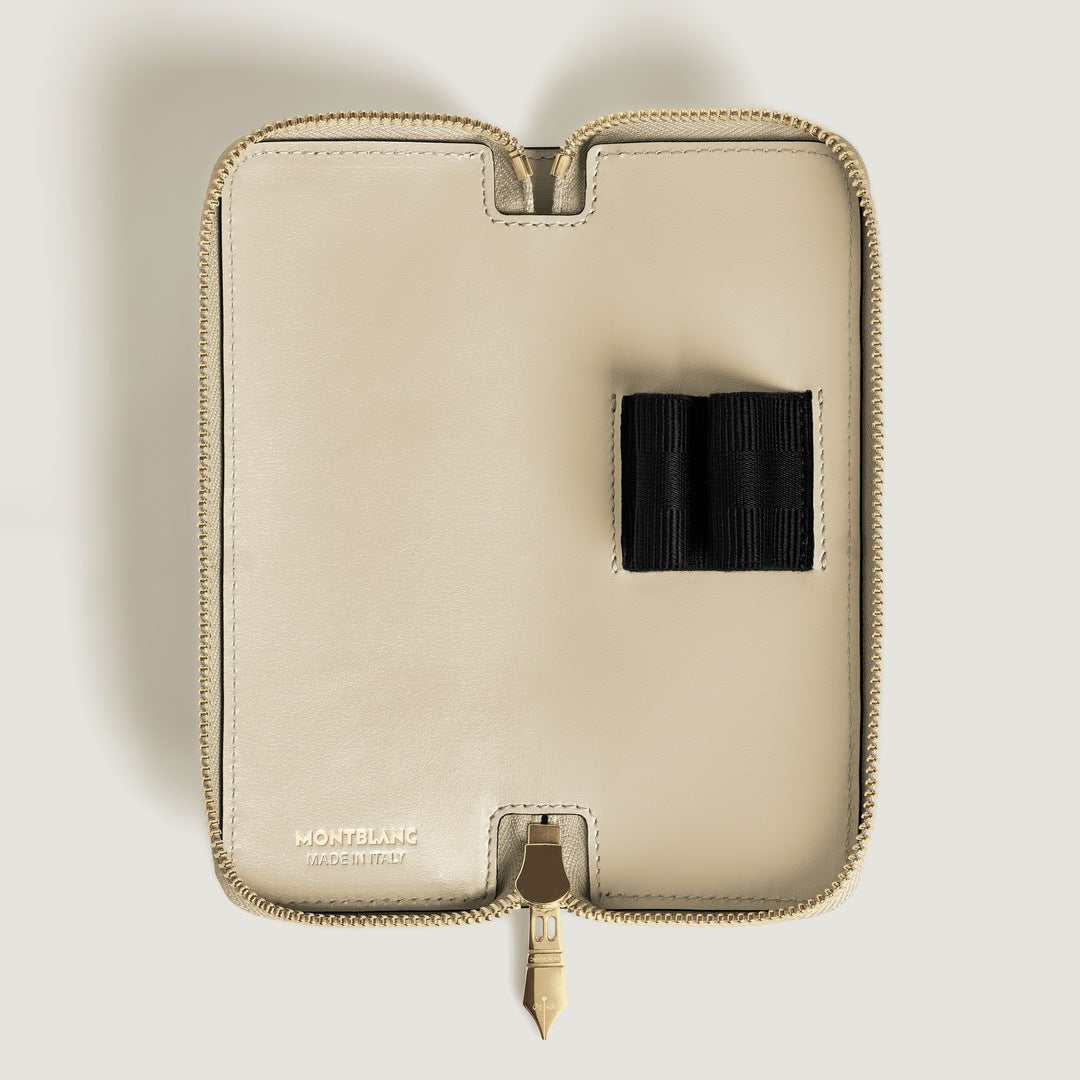 2-Pen Pouch with zip in Meisterstück Leather