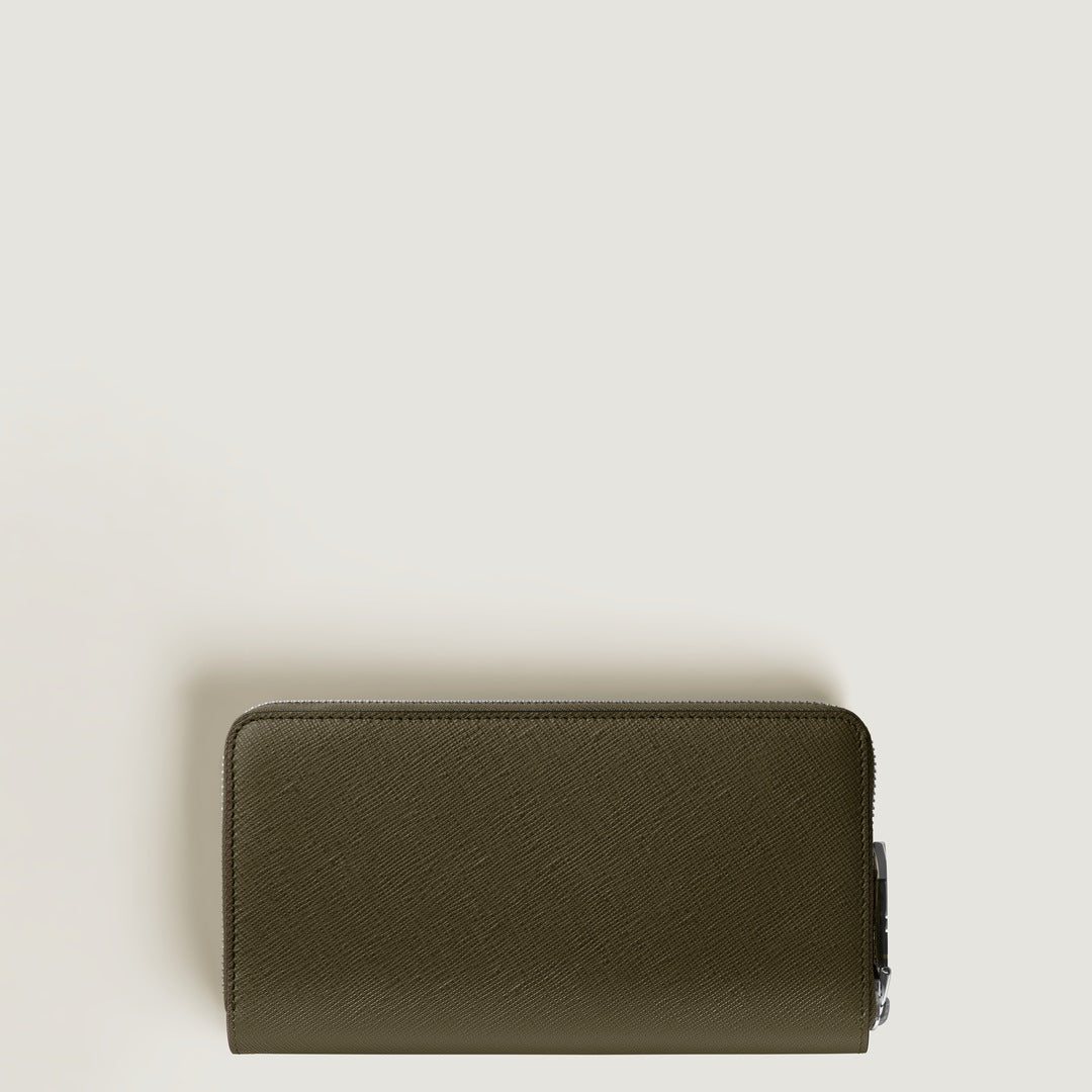 Continental Wallet 12cc with zip in Sartorial Leather