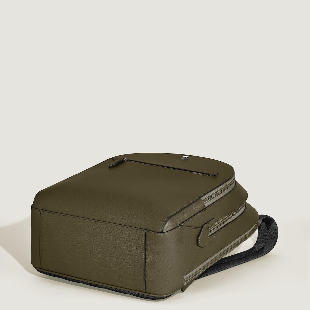 Medium Backpack with 3 Compartments in Sartorial Leather