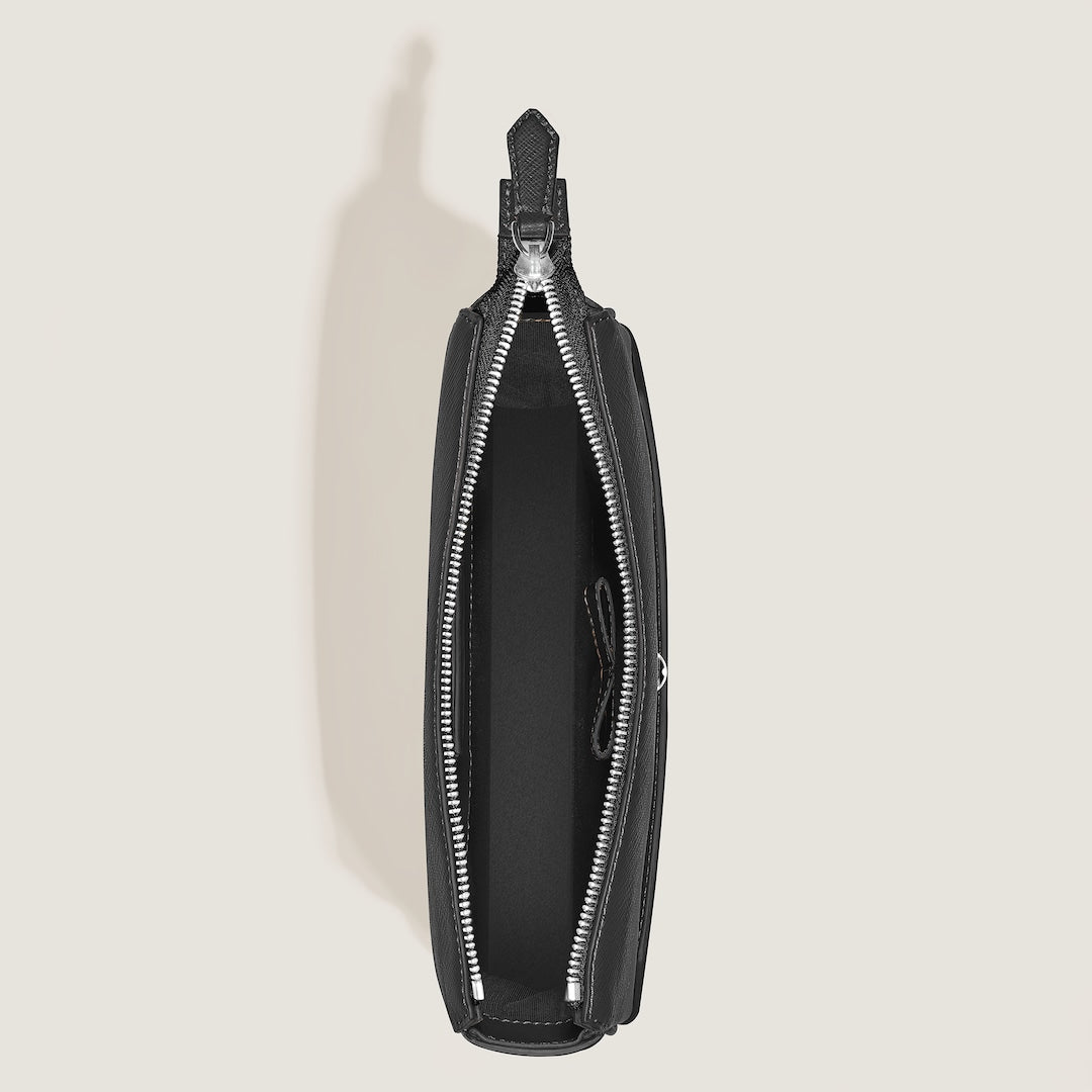 Vertical Belt Messenger Bag in Sartorial Leather