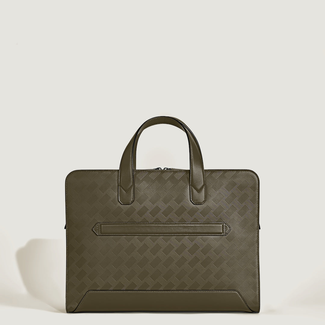 Thin Briefcase in Extreme Leather