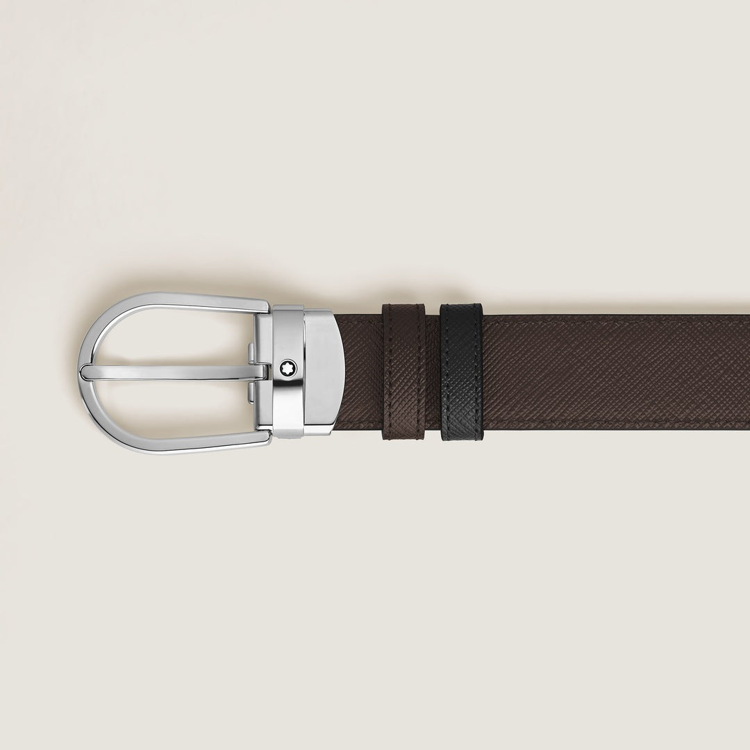 Horseshoe 30 mm Reversible Belt in Sartorial Leather