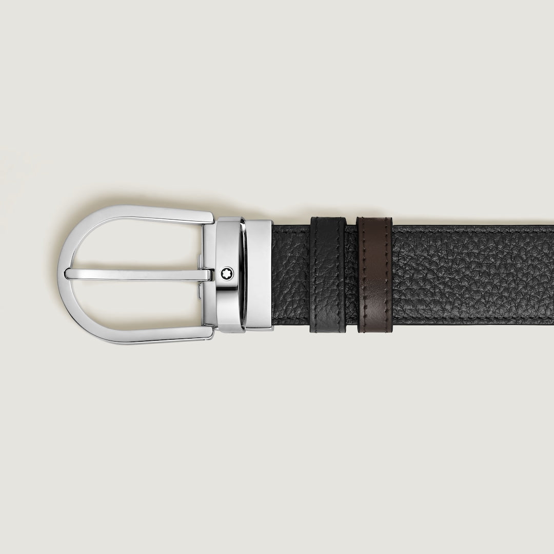 Horseshoe 35 mm Reversible Belt in Grain Leather