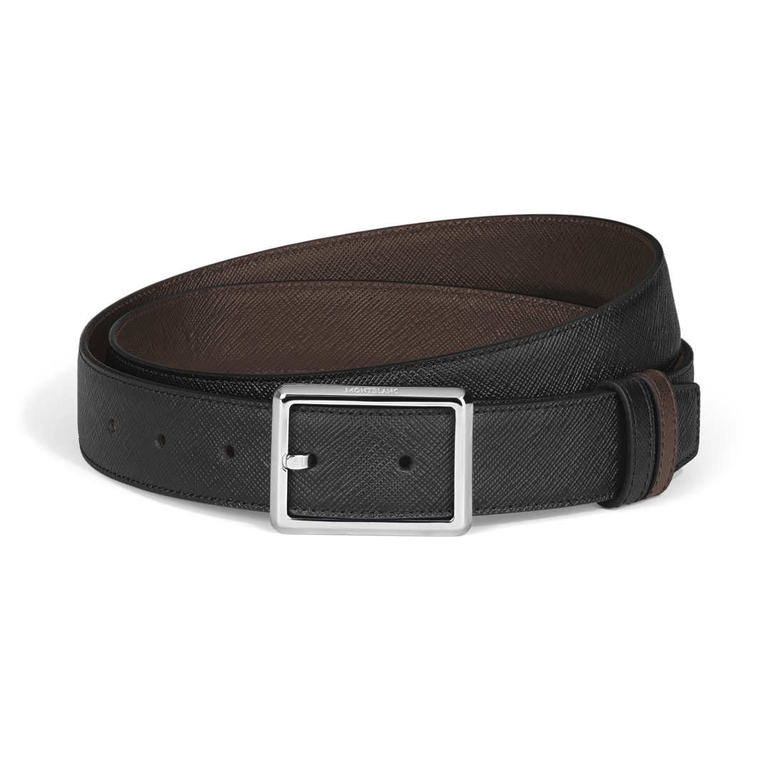 Rectangular 30 mm Reversible Belt in Sartorial Leather