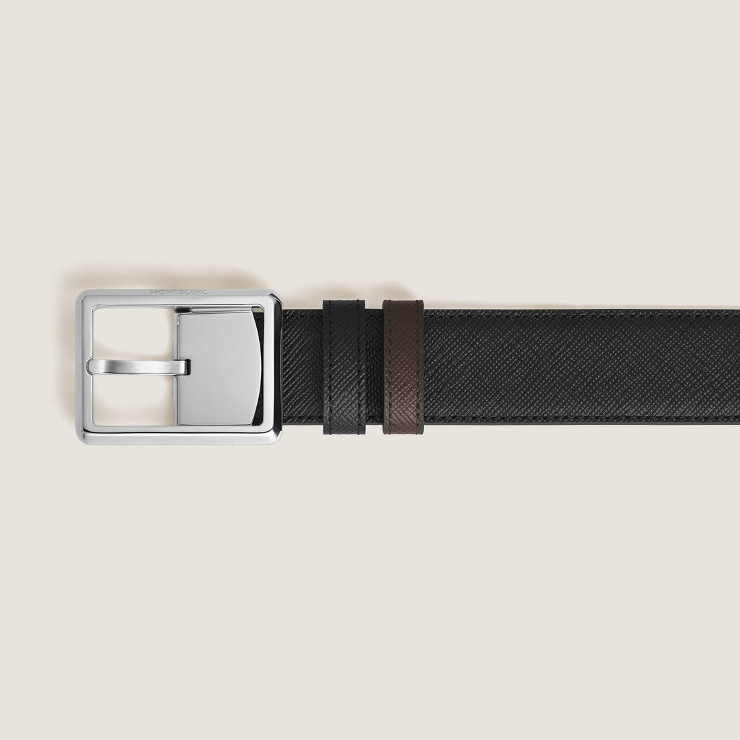 Rectangular 30 mm Reversible Belt in Sartorial Leather