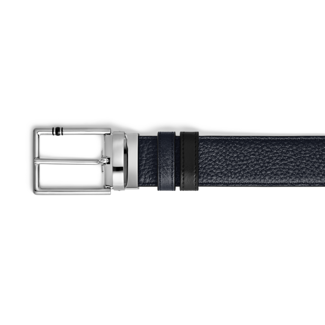 30 mm Reversible Belt in Grain Leather with Rectangular Meisterstück Buckle