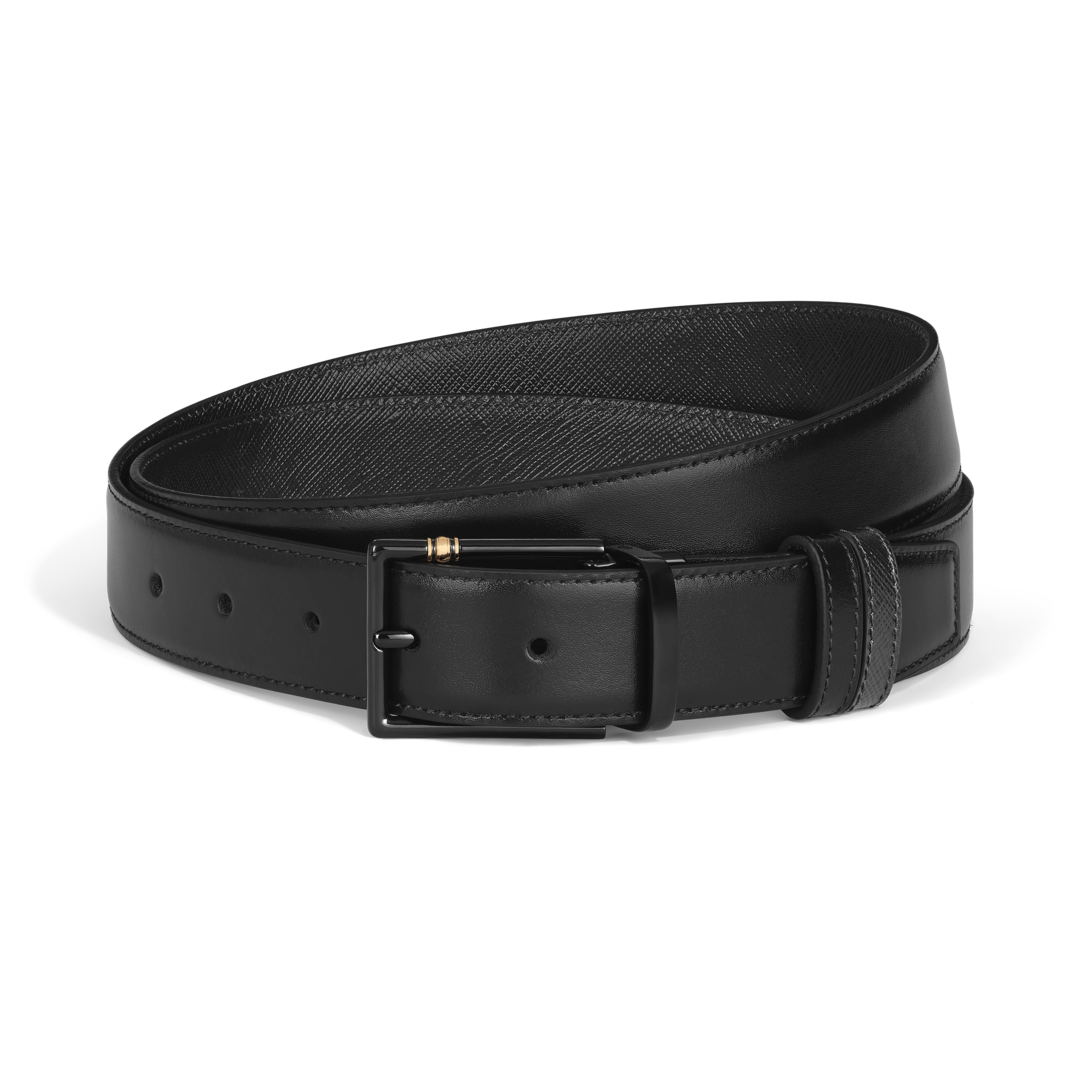 30 mm Reversible Belt in Leather with Rectangular Meisterstück Buckle