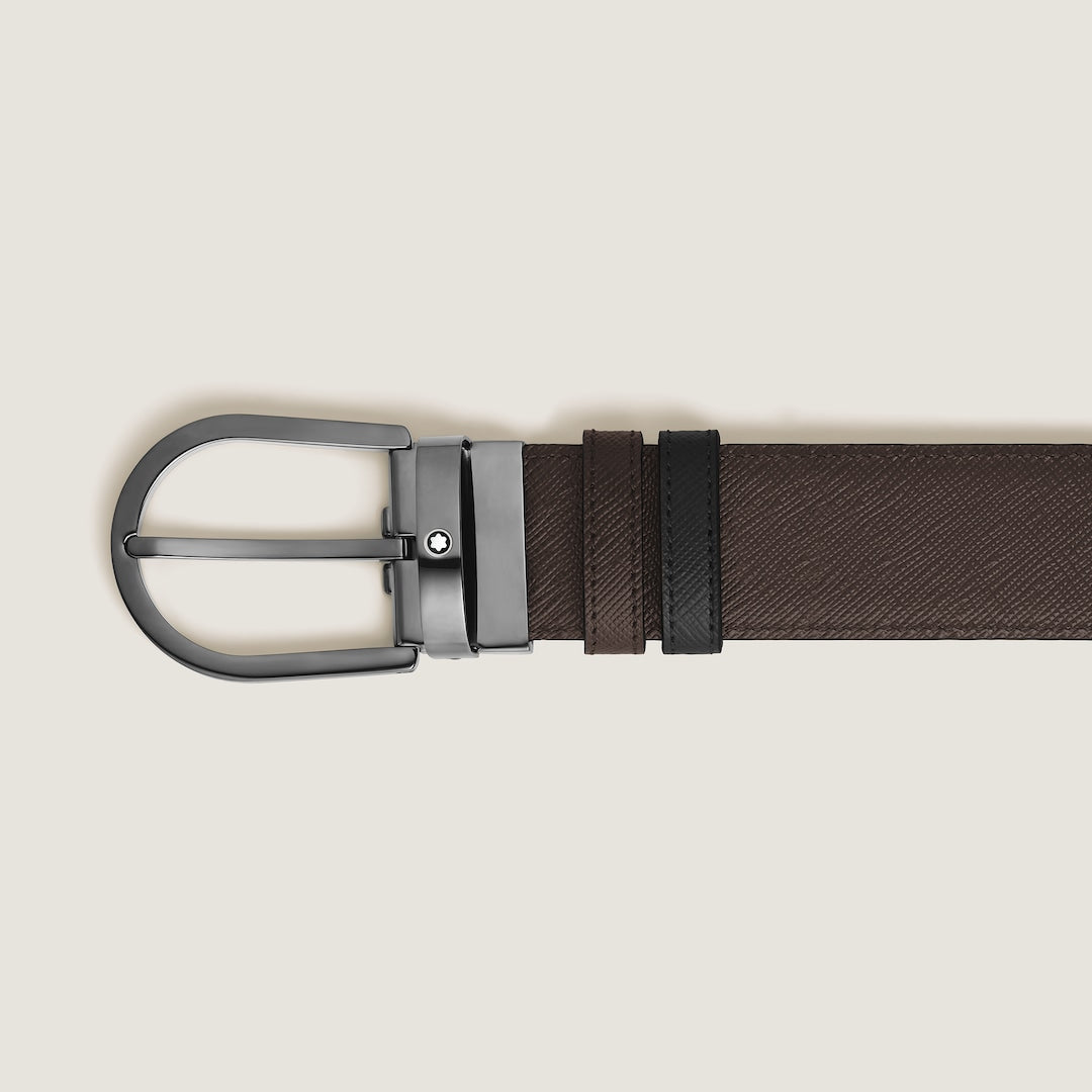 Horseshoe 35 mm Reversible Belt in Sartorial Leather