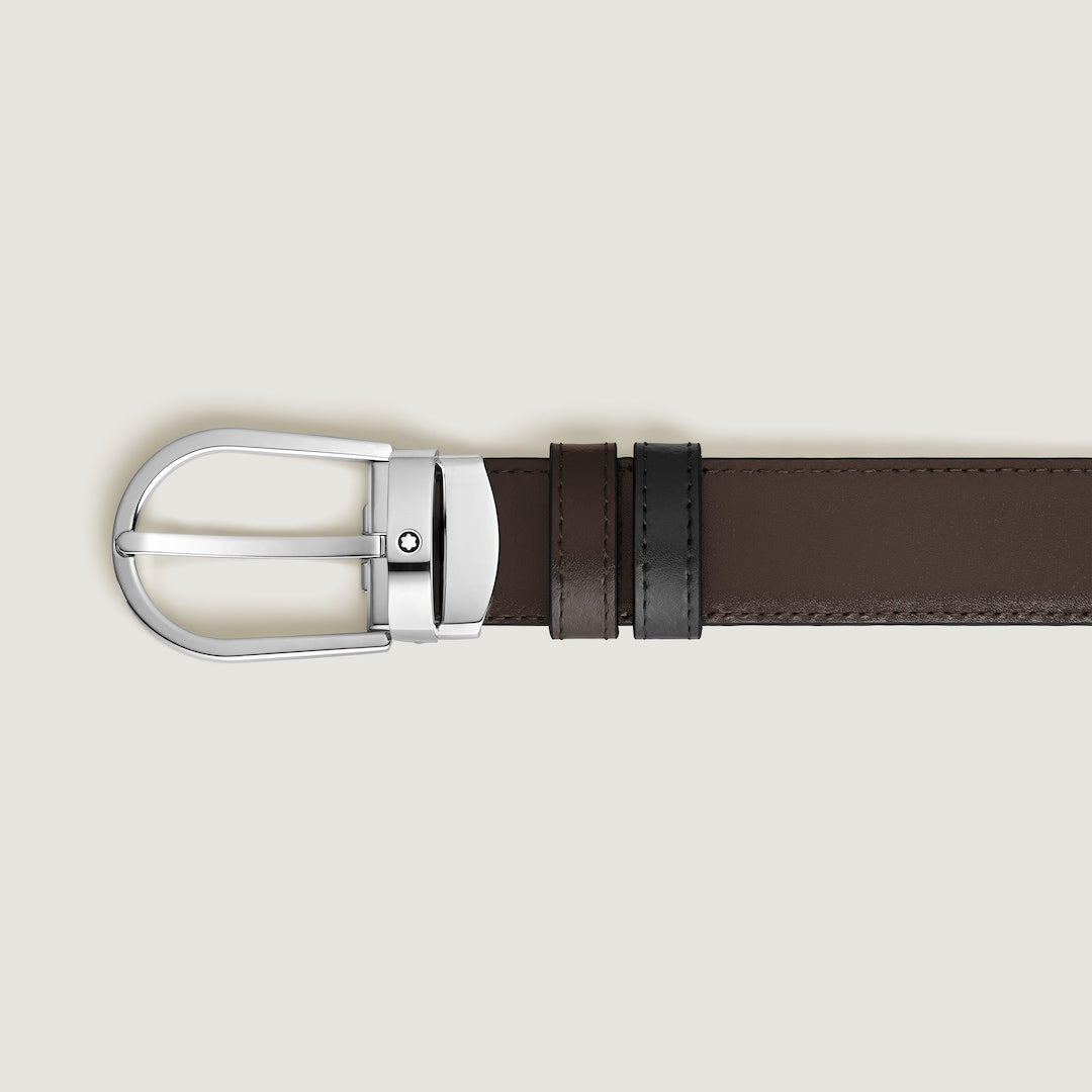 Horseshoe 30 mm Reversible Belt in Meisterstück Leather