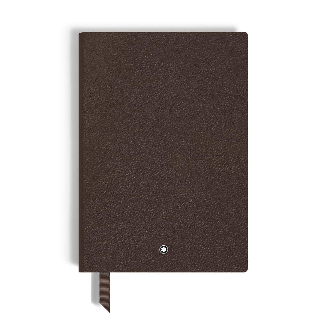 Medium Notebook in Grain Leather, Lined Pages