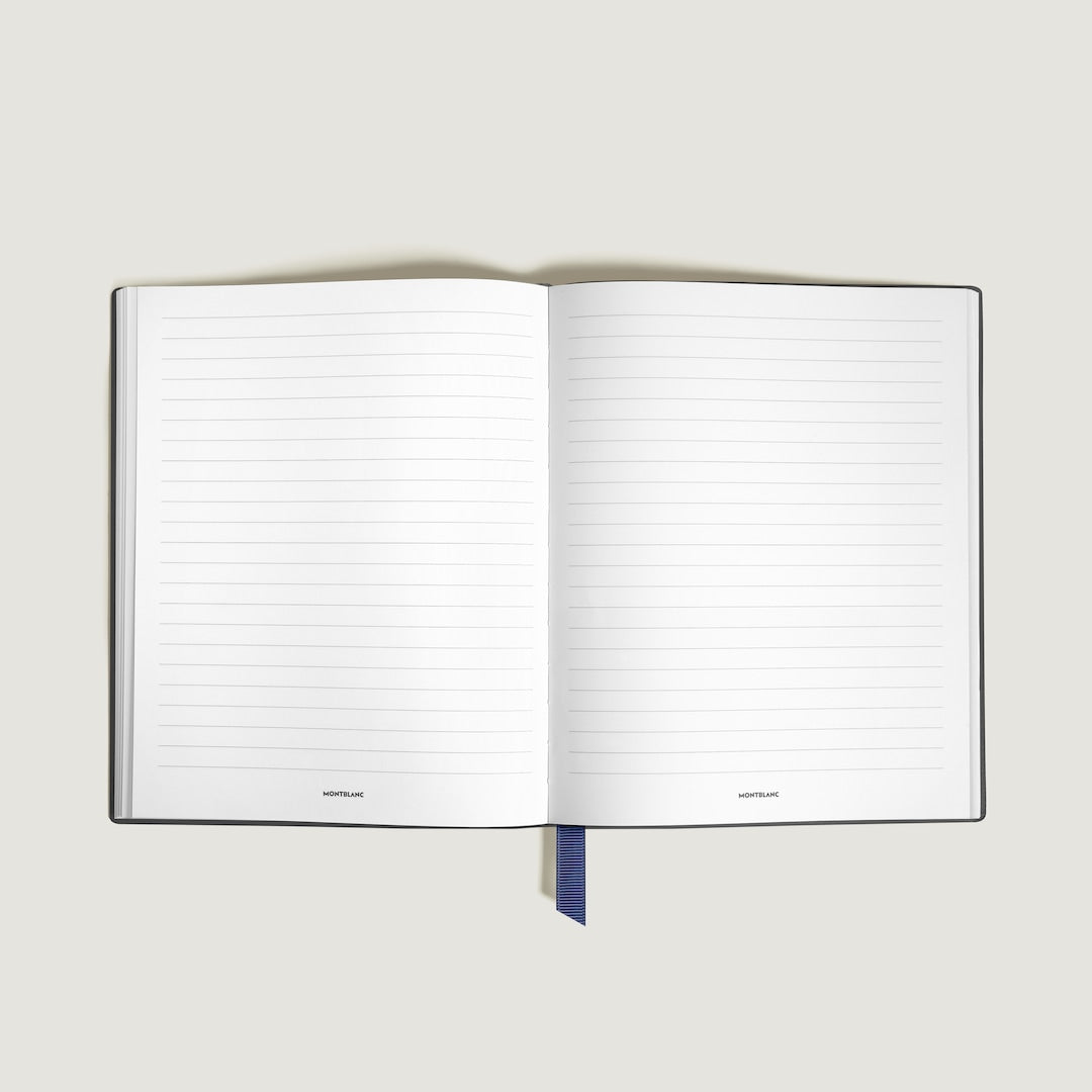 Large Notebook in Grain Leather, Lined Pages