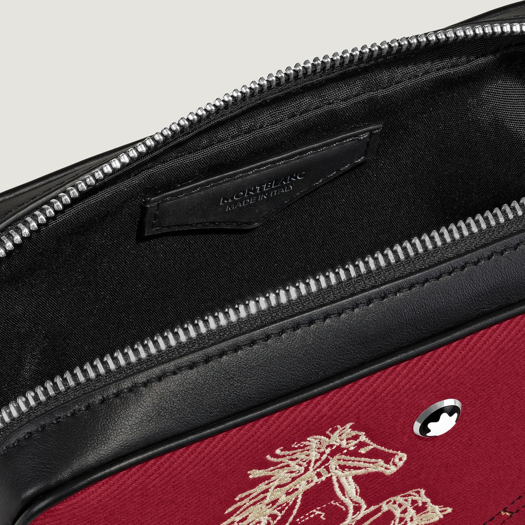 Mini Crossbody Bag Year of the Horse in Embroidered Gabardine