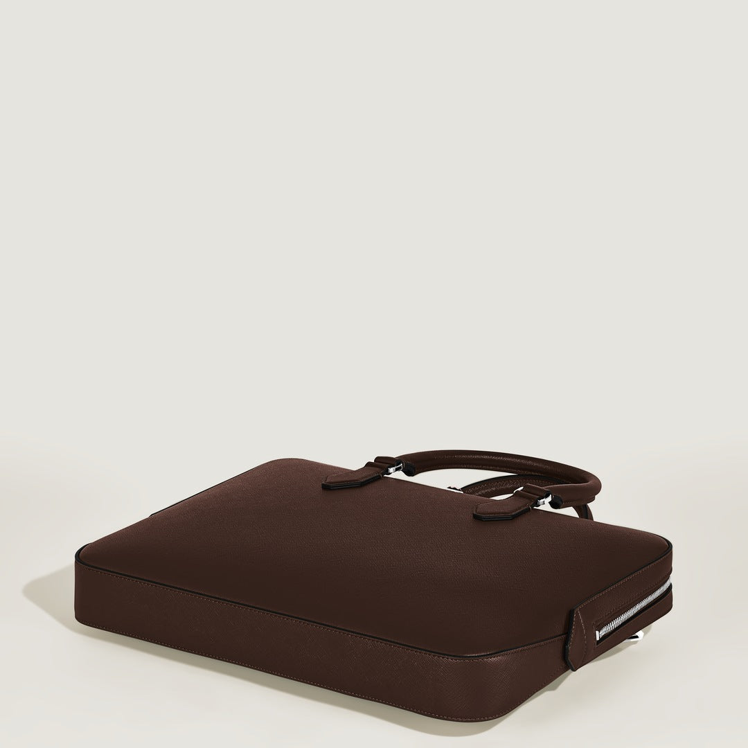 Thin Briefcase in Sartorial Leather