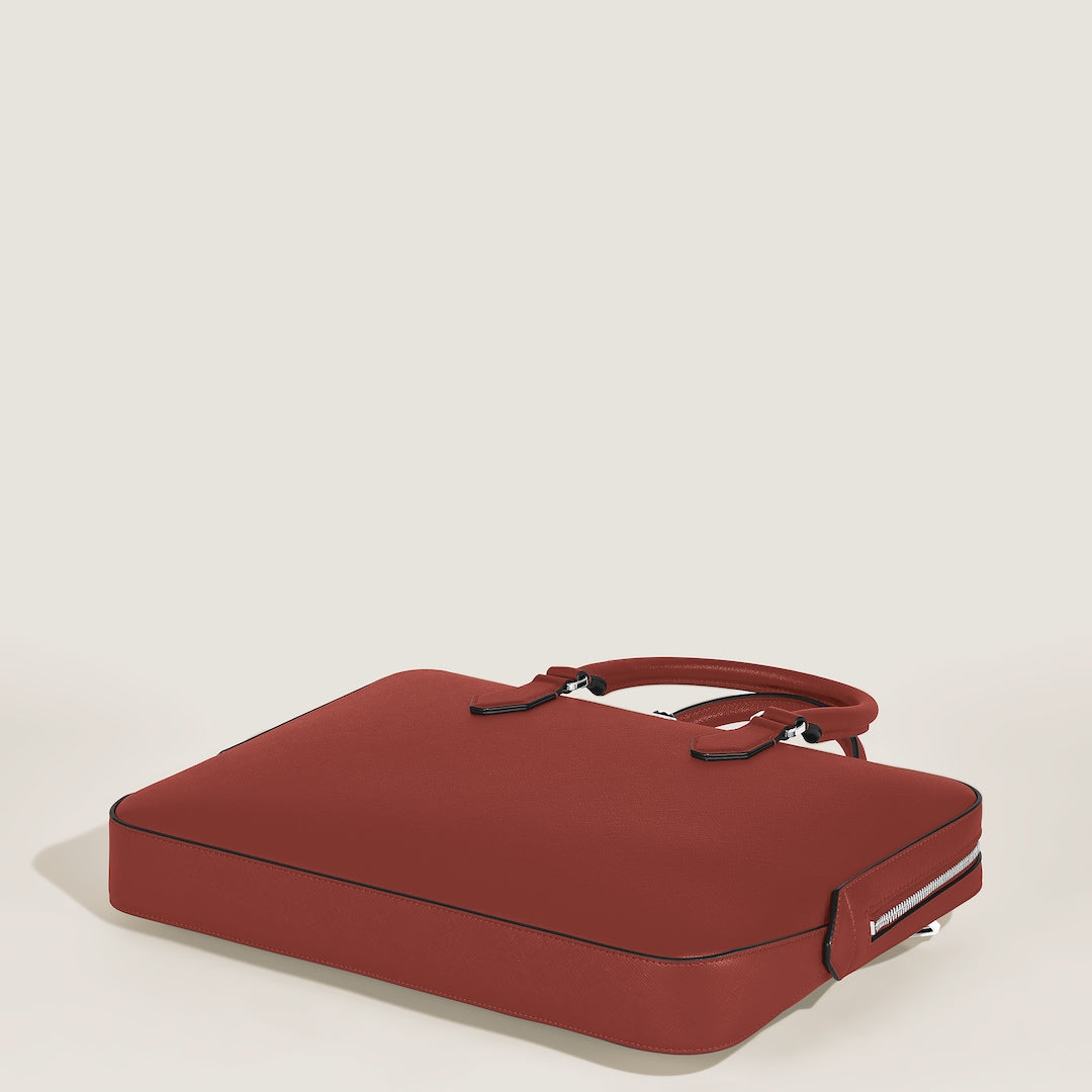 Thin Briefcase in Sartorial Leather