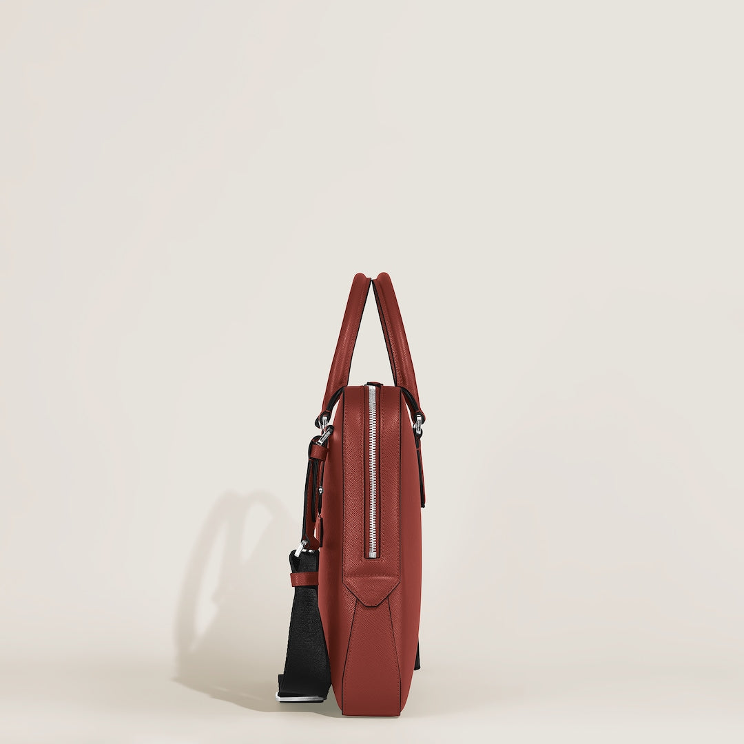 Thin Briefcase in Sartorial Leather