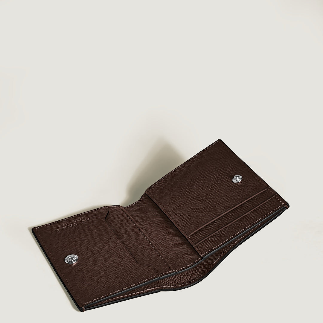 Mini portefeuille 4 compartiments en cuir Sartorial