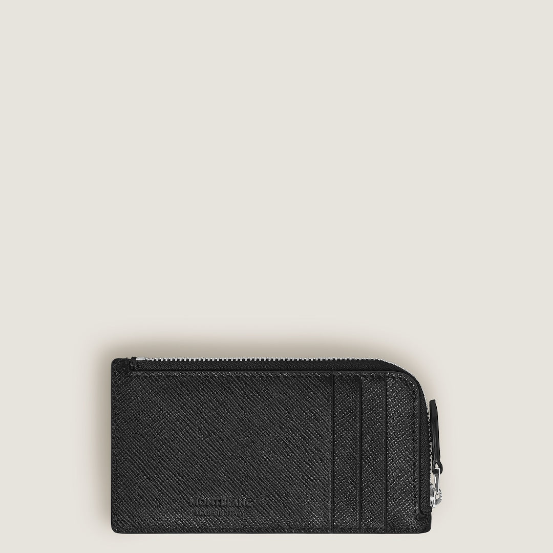 Card Holder 7cc with zip in Sartorial Leather