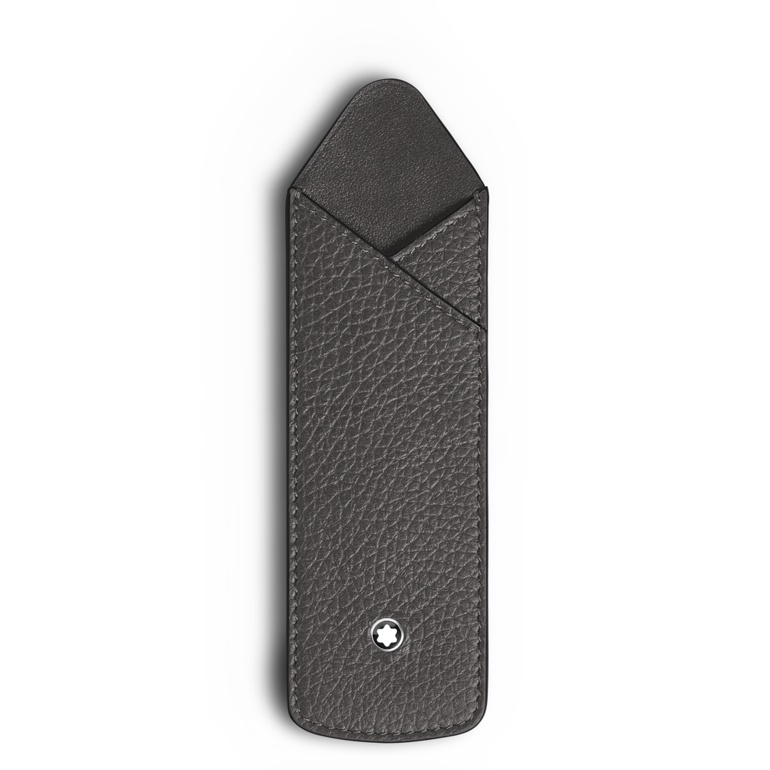 Fourre-stylo 1-unité en cuir grainé