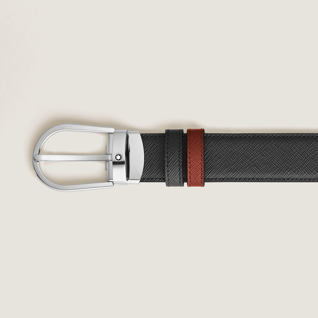 Ceinture réversible Horseshoe 30 mm en cuir sartorial