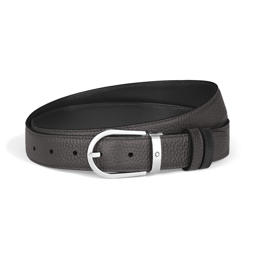 Horseshoe 30 mm Reversible Belt in Grain Leather