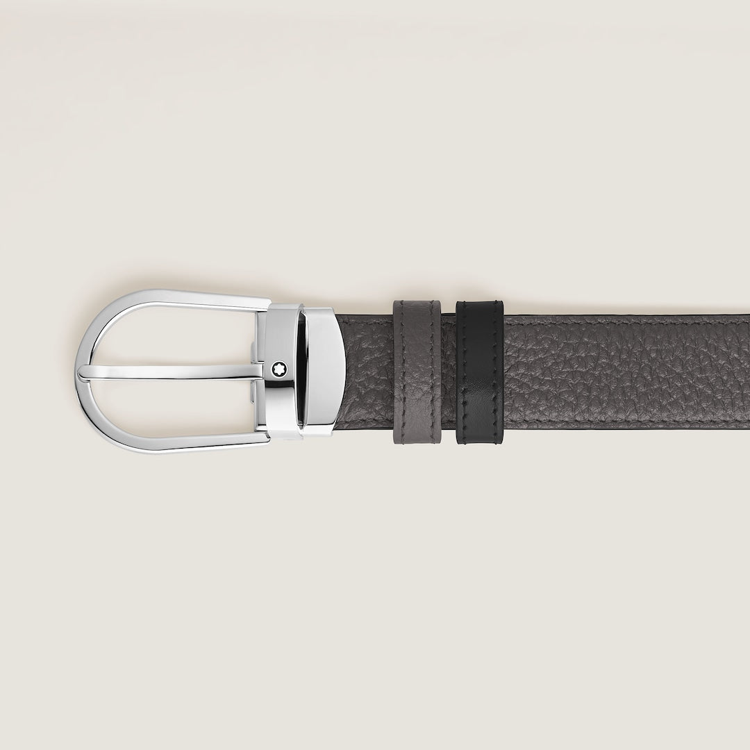 Horseshoe 30 mm Reversible Belt in Grain Leather